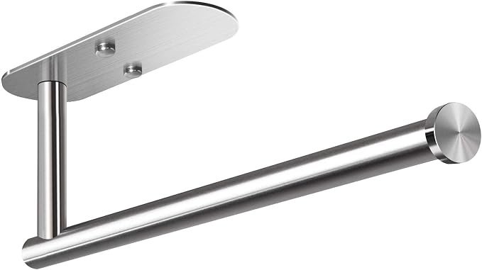 VAEHOLD Adhesive Paper Towel Holder Under Cabinet Mount, Wall Mounted Paper by VAEHOLD