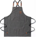 Tosewever Canvas Cross Back Chef Cotton Aprons by Tosewever