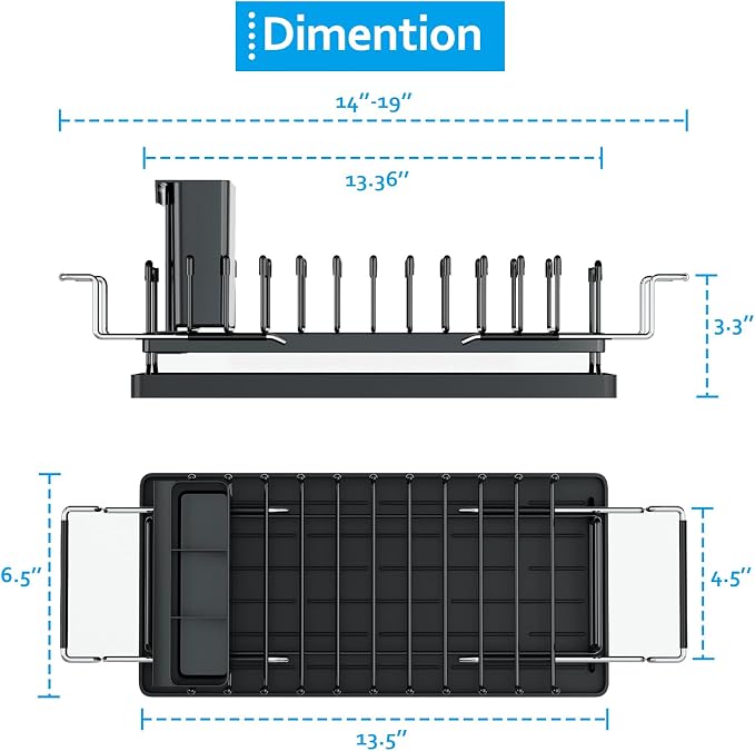 ANTOPY Sink Dish Drying Rack - Image 6