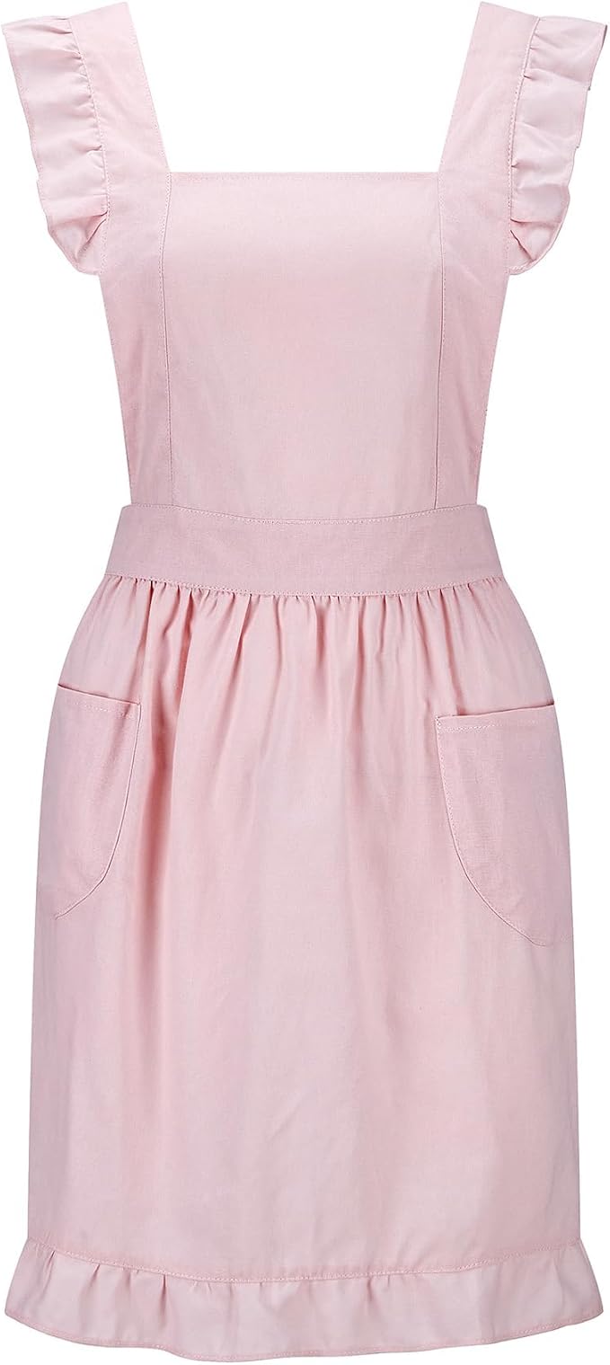 Hyzrz Retro Adjustable Ruffle Aprons by Hyzrz
