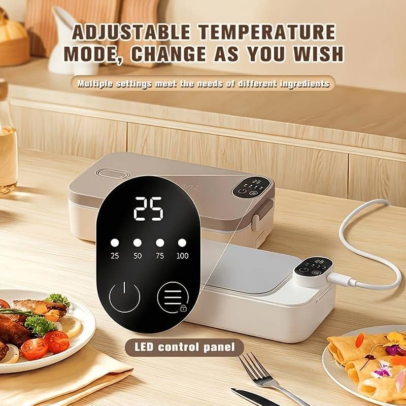 Rechargeable Timer-Controlled Heated Lunchbox