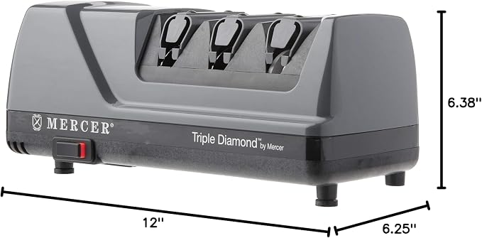 Mercer Culinary Triple Diamond 3 Stage Electric Knife Sharpener - Image 5