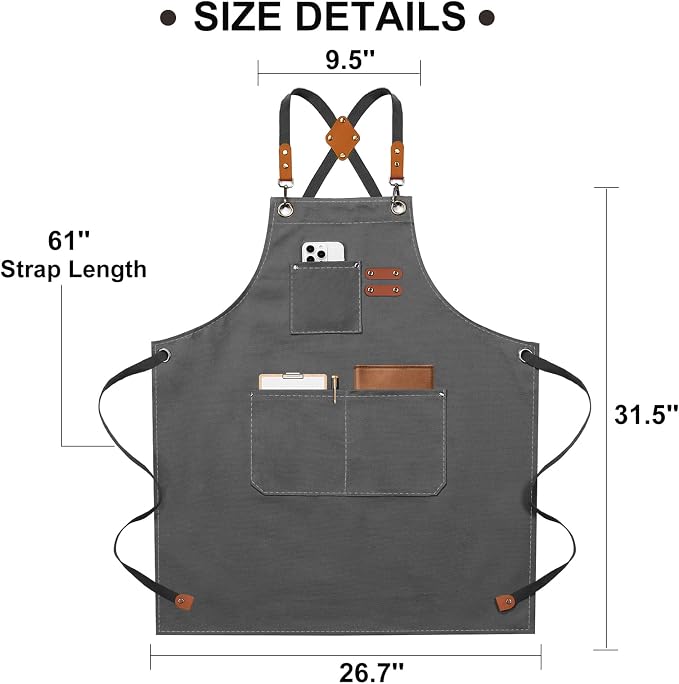 ZOMAO Chef Apron for Women Men - Image 7