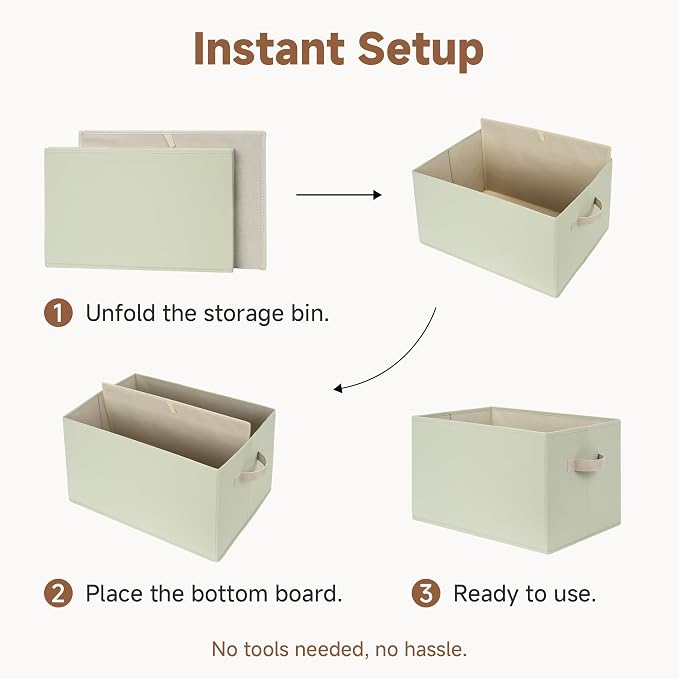 StorageWorks Storage Baskets for Shelves, Closet Organizers and Storage Basket - Image 8