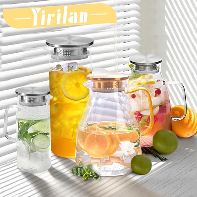 Yirilan Glass Pitcher, 1.5liter Glass Pitcher - Image 7