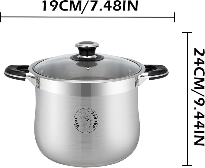 Vivicreate 9 Quart Stainless Steel Stock Pot - Image 2