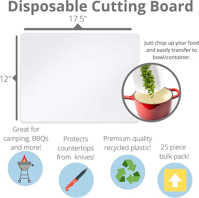 Crown Display 50 Count Premium Quality Disposable Cutting Boards ~10 Inch X - Image 6