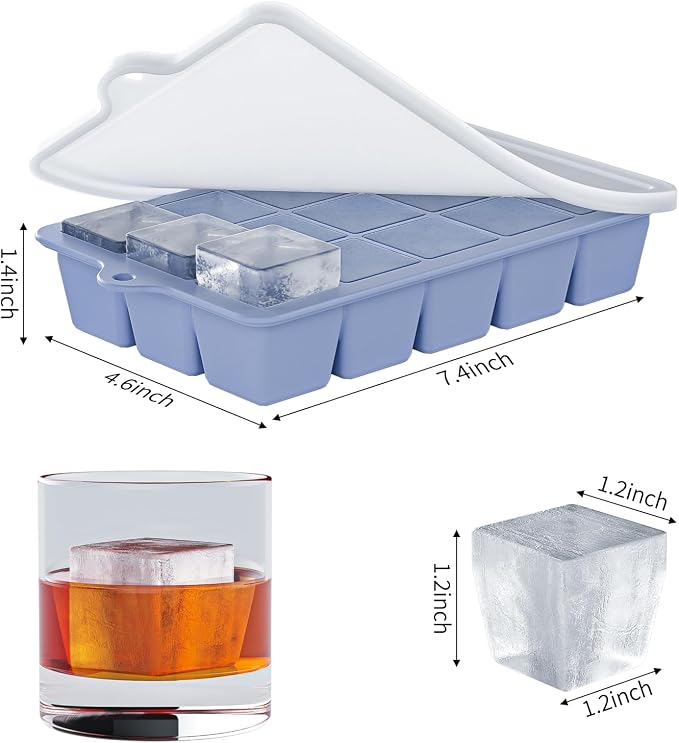 Silicone Ice Cube Tray 3 Pack - Image 4
