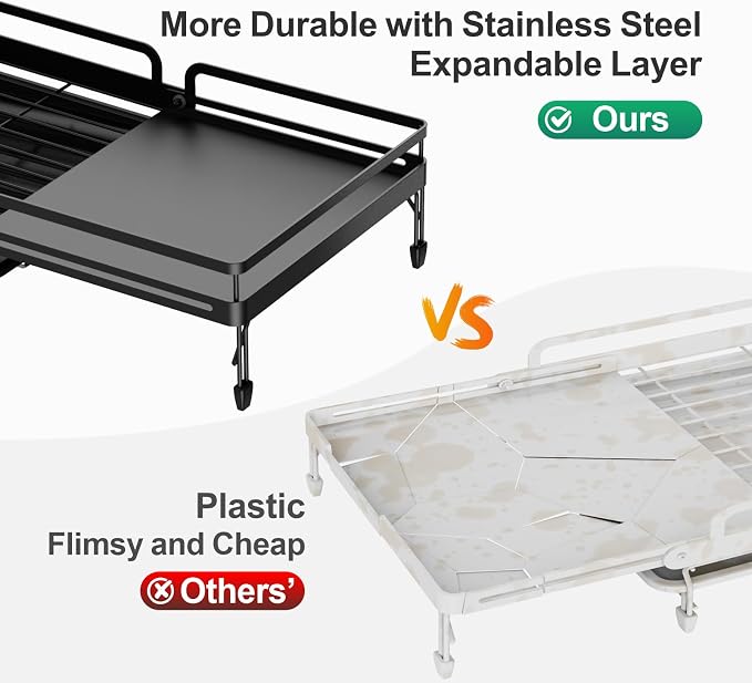 GSlife Large Expandable Dish Drying Rack - Image 4