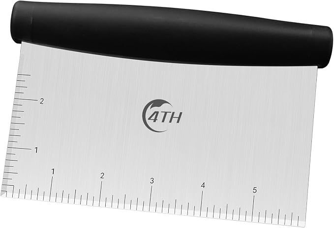Stainless Steel Dough Bench Scraper & Chopper, Pastry Cutter - Image 9