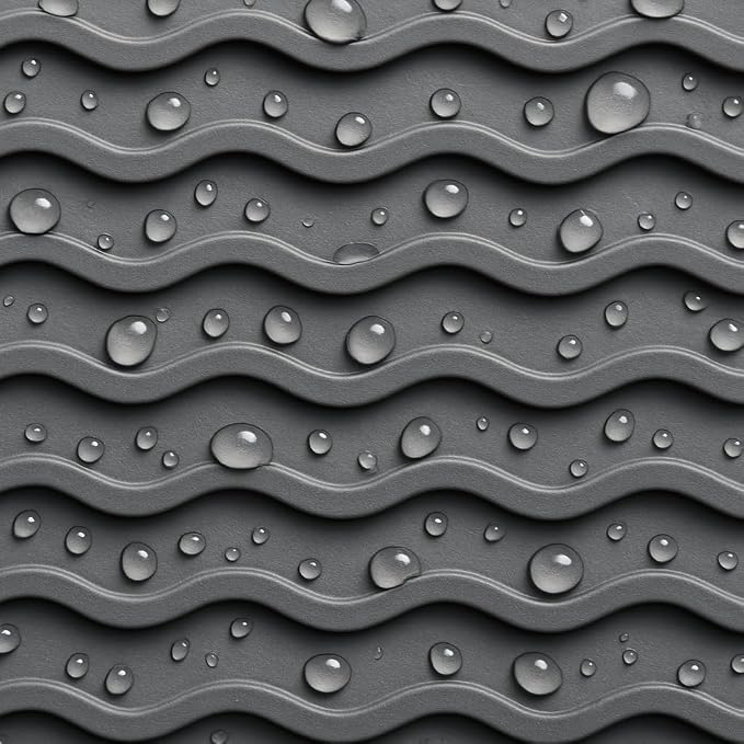 Silicone Drying Mat 16 × 12 – Dark Gray Non-Slip Sink Mat - Image 7