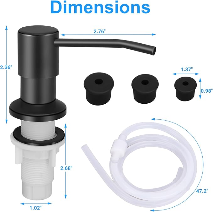 Soap Dispenser Kitchen Sink, Sink Soap Dispenser, Dish Soap Dispenser Pump - Image 5