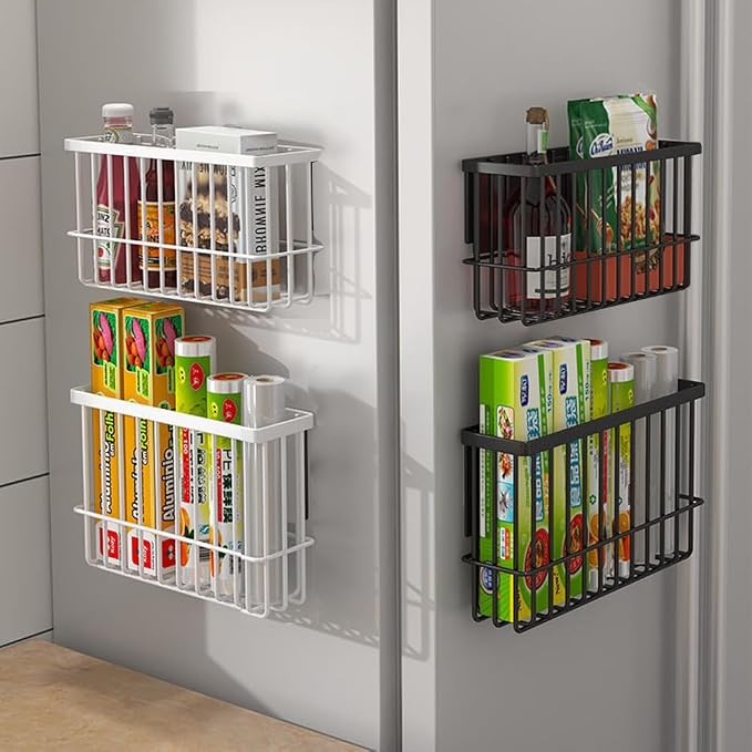 3 Piece Kitchen Cabinet Door Storage Box, Self Adhesive Wall Mounted Storage - Image 4