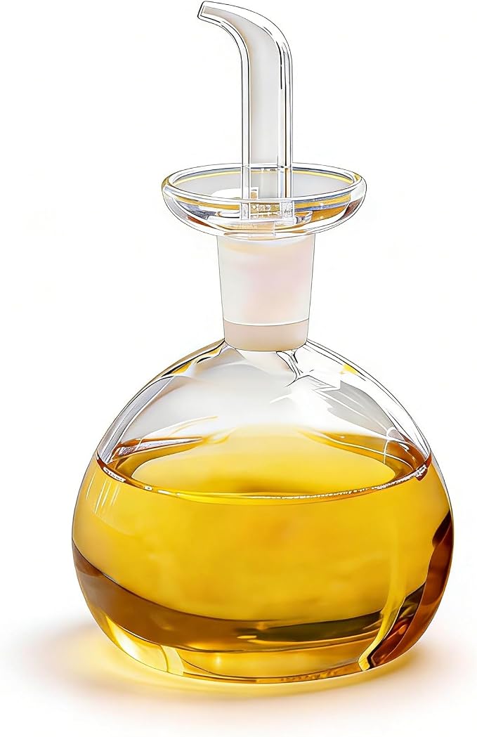 ELETON Cylindrical 16 oz Olive Oil Dispenser Bottle Glass - Image 6