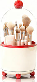 Makeup Brush Holder with Lid, Cosmetic Tools Organizer with Cover, 360° by Unknown