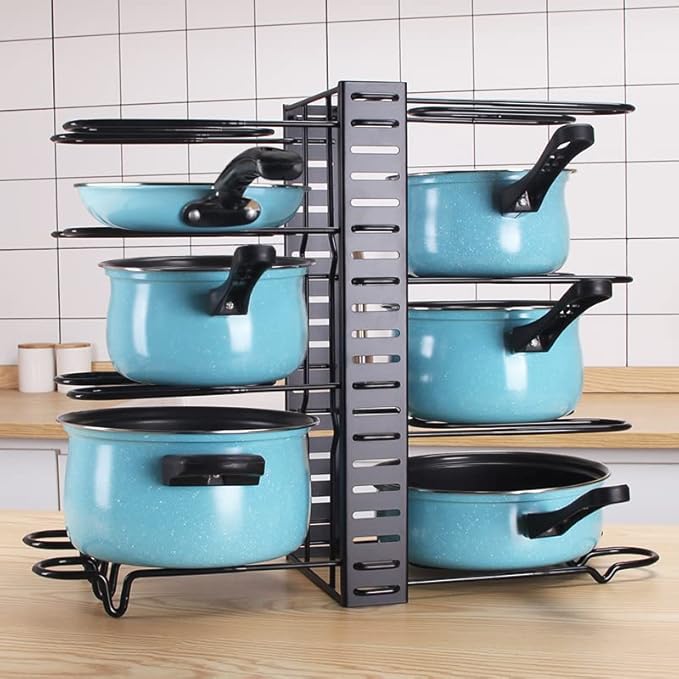 Felibeaco Adjustable Pots and Pans Organizer Rack - Image 8