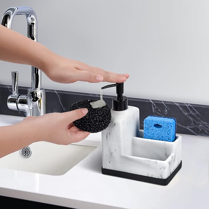 Dish Soap Dispenser with Sponge Holder - Image 4