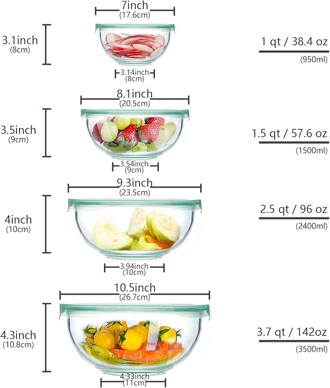 WhiteRhino Glass Mixing Bowl - Image 2