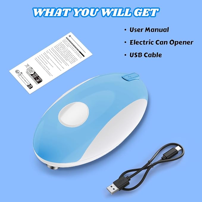 USB Rechargeable Electric Can Opener – Battery Operated, One Touch Automatic - Image 7