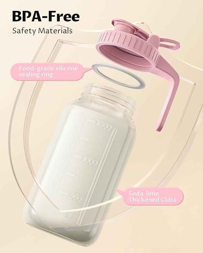 64oz Glass Breast Milk Pitcher - Image 2