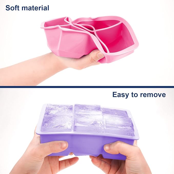 Excnorm Silicone Ice Cube Trays 3 Pack - Image 5