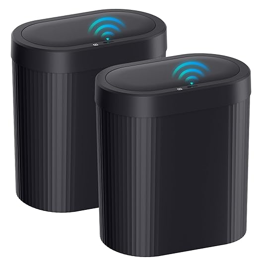 jinligogo 2 Pack 5 Gallon Bathroom Trash Can by SecureSpacesCleanerPlaces