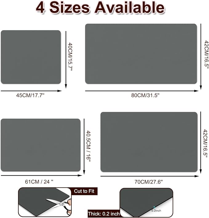 BLESWIN Dish Drying Mat for Kitchen, Coffee Station Matt - Image 5