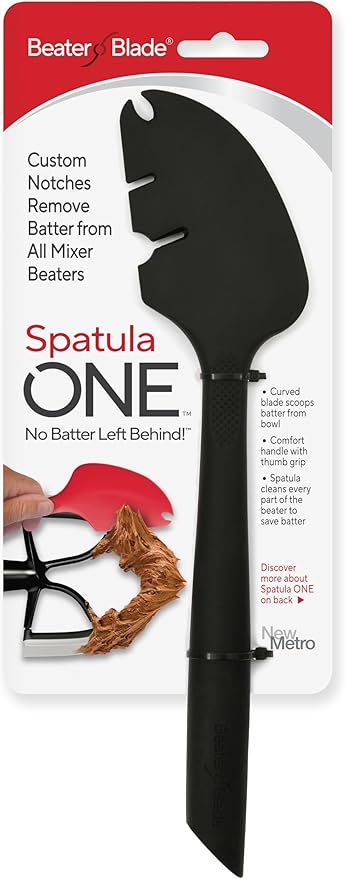 Silicone Spatula ONE Mixer Beater Scraper and Spatula by NewMetroDesign