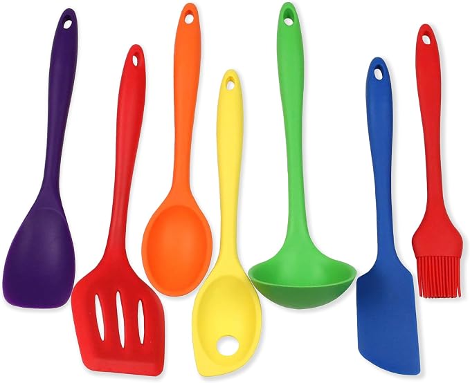 Chef Craft Premium Silicone Kitchen Tool and Utensil Set, 7 Piece by ChefCraft