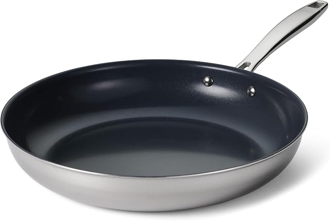 Tramontina Signature 12-Inch Tri-Ply Clad Stainless Steel Large Frying Pan by Tramontina