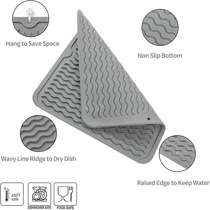 MicoYang Silicone Dish Drying Mat - Image 3