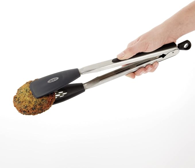 OXO Good Grips Large Silicone Flexible Turner, Stainless Steel & Good Grips - Image 4