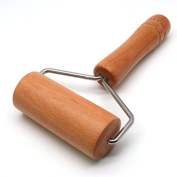Wooden Rolling Pin, Ergonomic Non-Stick Pizza Baker Dough Pastry Roller - Image 2