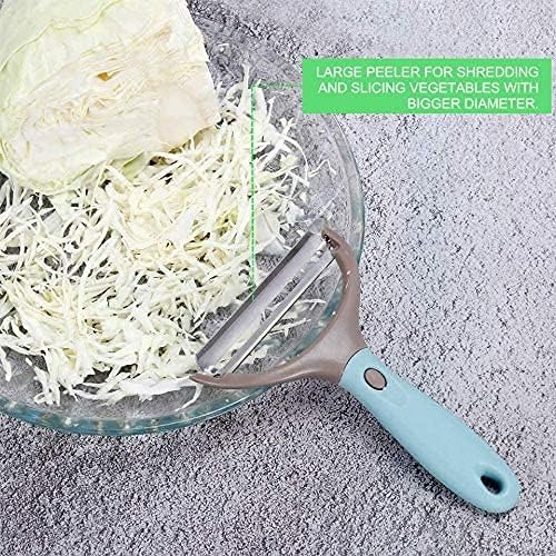 Peeler Set of 3, Julienne Y Shaped Vegetable Peeler, CookTaitai Y