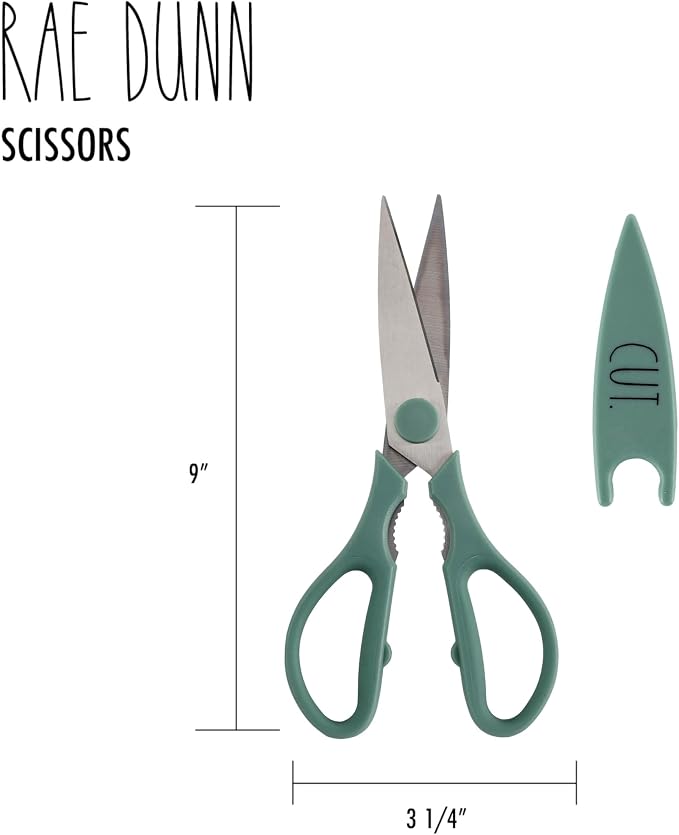 Rae Dunn Kitchen Scissors- Stainless Steel Kitchen Shears, Cooking Scissors - Image 6