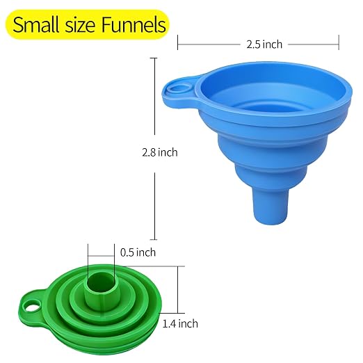 4-Pack Kitchen Funnel Set, Small and Large, Upgraded Kitchen Gadgets - Image 3