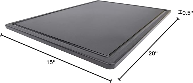 Commercial Grade Large 20 x 15 Black Cutting Board - Image 8