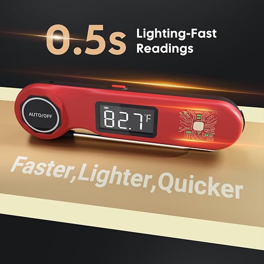 Rechargeable 0.5 Sec Reading Instant Read Meat Thermometer - Image 2