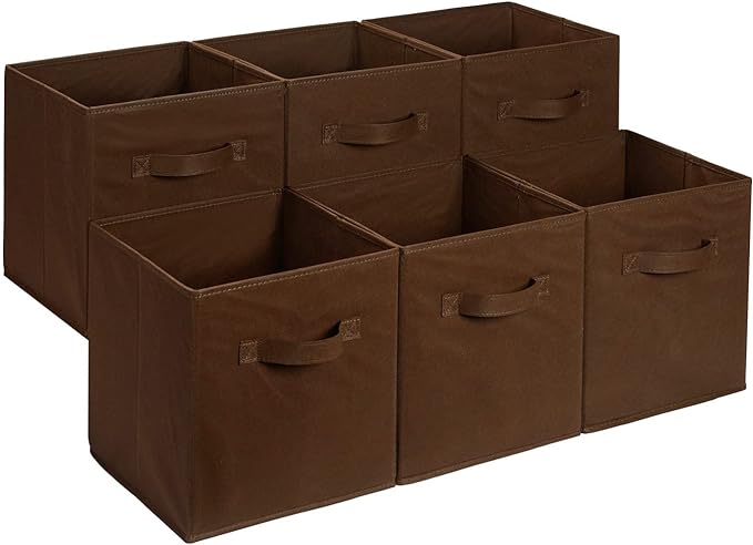 Amazon Basics Collapsible Fabric Storage Bins by AmazonBasics