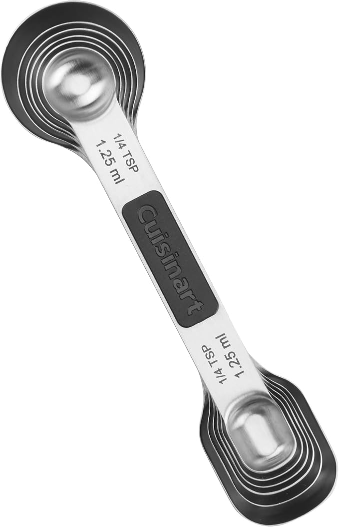 Cuisinart CTG-00-6MSP Stainless Steel 6P Set of Magnetic Measuring Spoons - Image 2