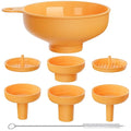 Wide Mouth Kitchen Funnel, Food Grade Plastic Cooking Canning Funnel by BALIWELL