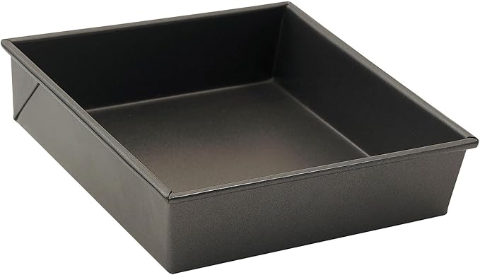WINCO Square Non-Stick Cake Pan, 8-Inch by 8-Inch, Aluminized Steel" by Winco