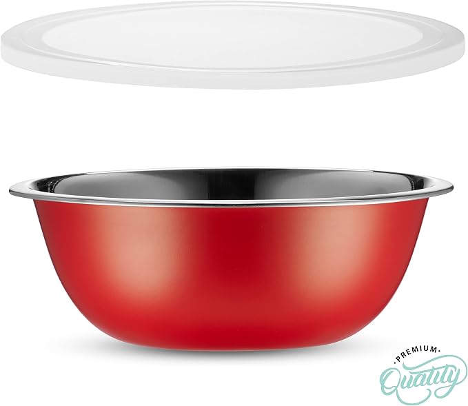 WHYSKO Stainless Steel Mixing Bowl Set, 10 Piece Stainless Steel Mixing Bowls - Image 7