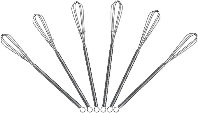 7.2 inch Mini Wire Whisk 6 Pack by Keewah