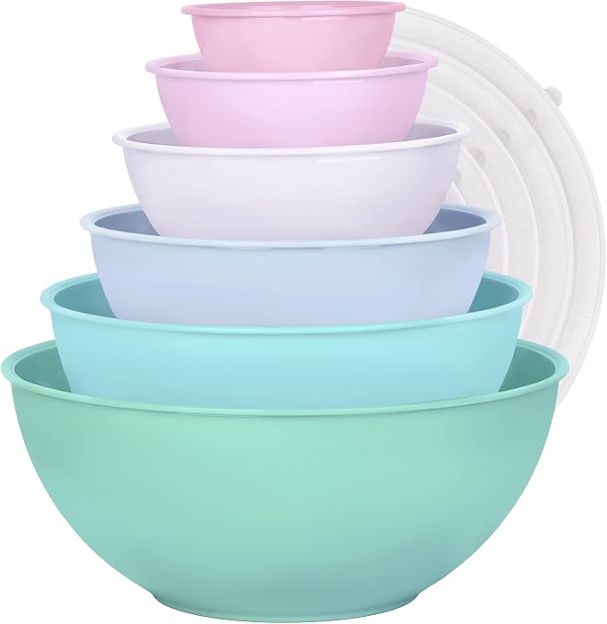 BoxedHome BPA Free Plastic Round Mixing Bowl by BoxedHomeProducts