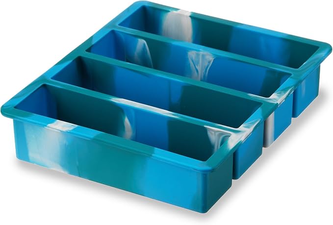Host Ice Cube Tray, Makes Four 5-Inch Long Cubes, Durable Silicone Trays - Image 5