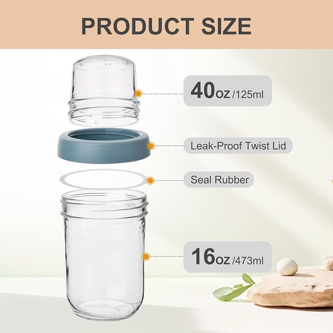 Wells 6 Pack Overnight Oats Containers - Image 5
