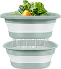 Collapsible Colander and Sink Basin Set - 2 in 1 Collapsible Colander Strainer by Unknown