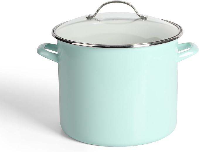 Martha Stewart Thayer 12-Quart Enamel on Steel Scratch-Resistant Stock Pot by MarthaStewart