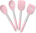 E-far Cooking Utensils Set of 4, Silicone Kitchen Utensils by E-far